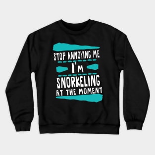 Snorkeling sports diving water fish Crewneck Sweatshirt